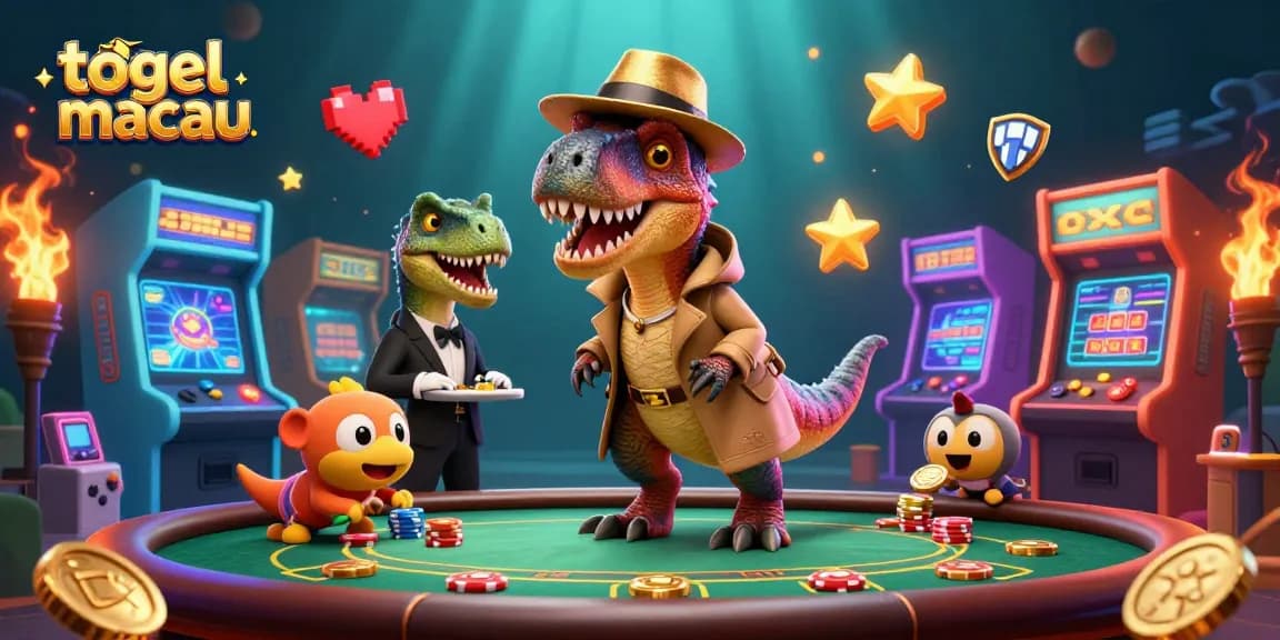 Taruhan togel macau dengan velociraptor dadu dan pit boss, menampilkan permainan yang mendebarkan dan detail menarik.