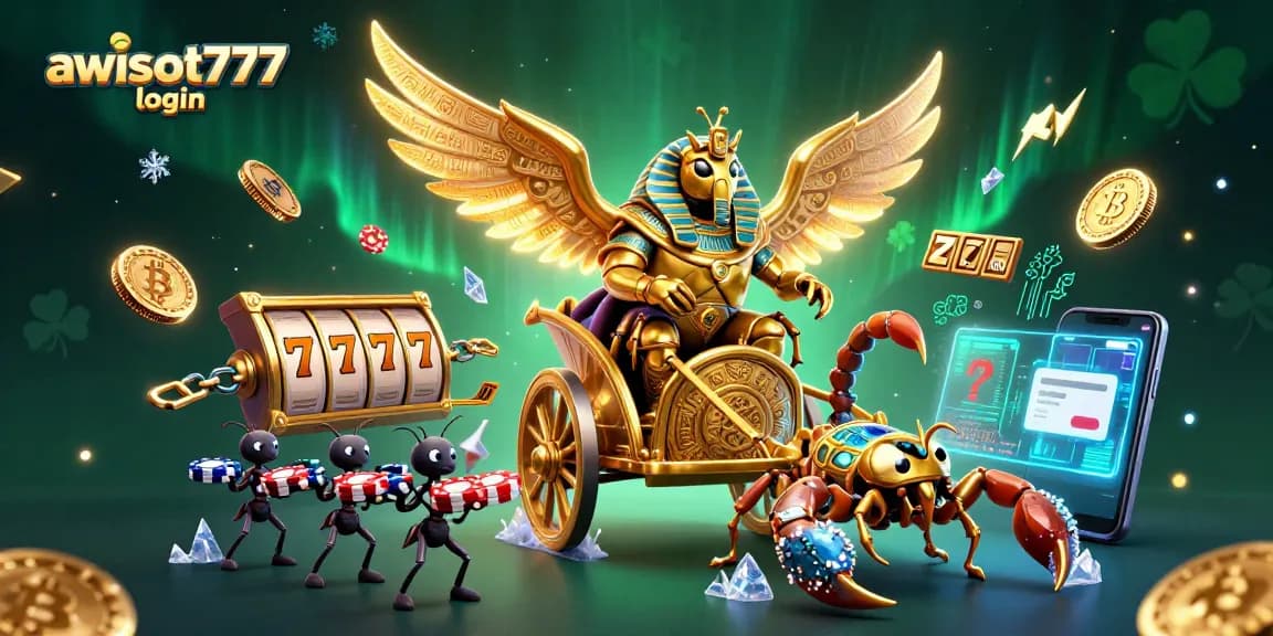 Experience exhilarating gaming action with awslot777 login and the dynamic 3D casino illustration.