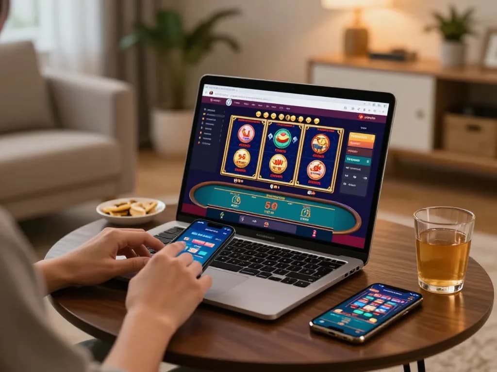 Engage in situs gacor gameplay with dynamic online slots and poker on a modern device.