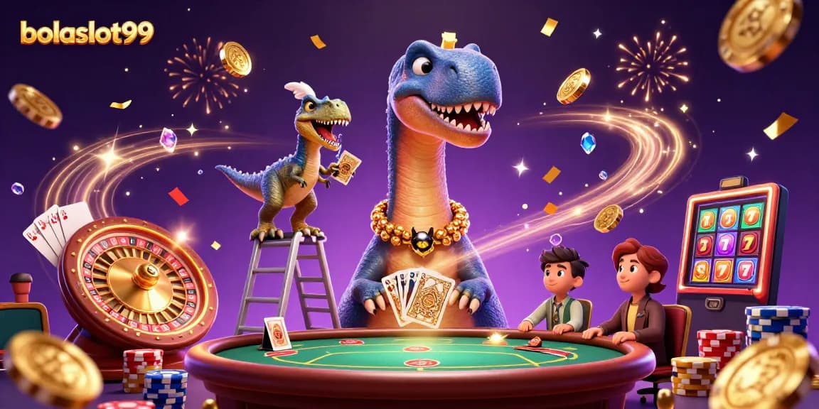 Experience bolaslot99's vibrant casino world with dynamic characters and elements.