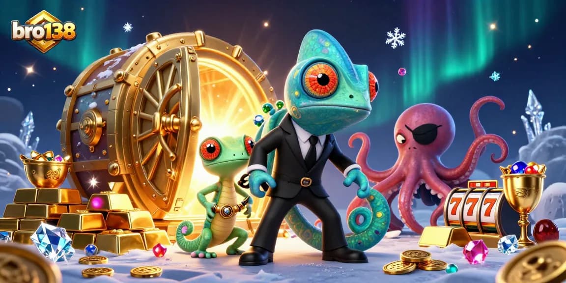 Experience thrilling gameplay with bro138 while uncovering treasures and jackpots in a vibrant casino scene.
