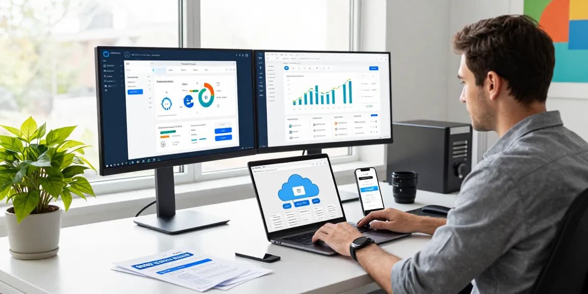 Buy AWS credits for cost-effective cloud solutions in a modern workspace.