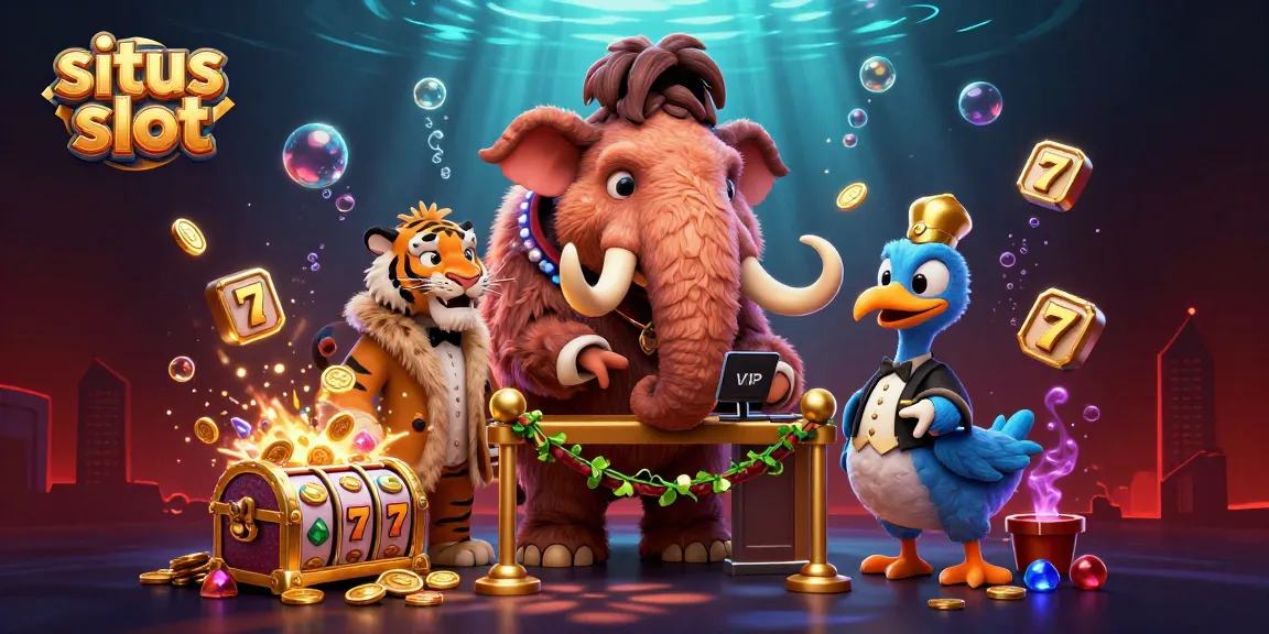Engage with situs slot adventures featuring a woolly mammoth bouncer, VIP saber-tooth tiger, and doorman dodo bird.