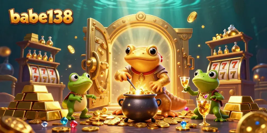 Menangkan permainan di babe138 dengan ilustrasi alkemis emas bertransformasi.