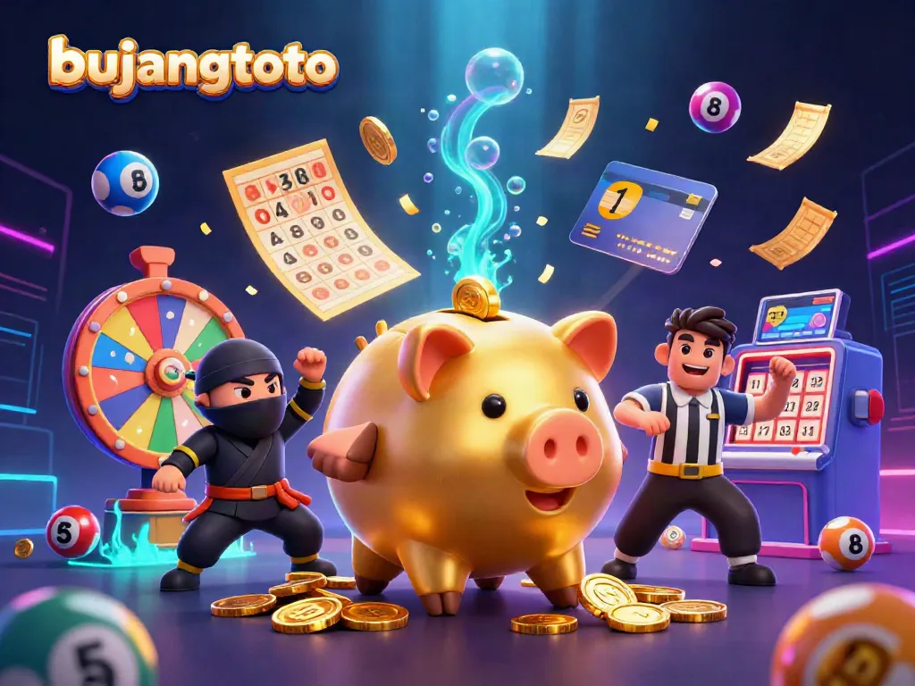 Engage in thrilling gameplay with bujangtoto's vibrant lottery scene showcasing dynamic characters and lively elements.