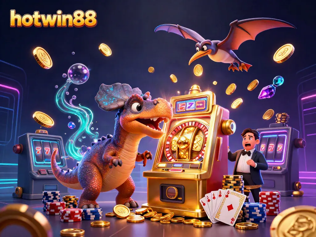 Experience thrilling wins at hotwin88 with dynamic jackpot action and casino excitement in this vibrant scene.