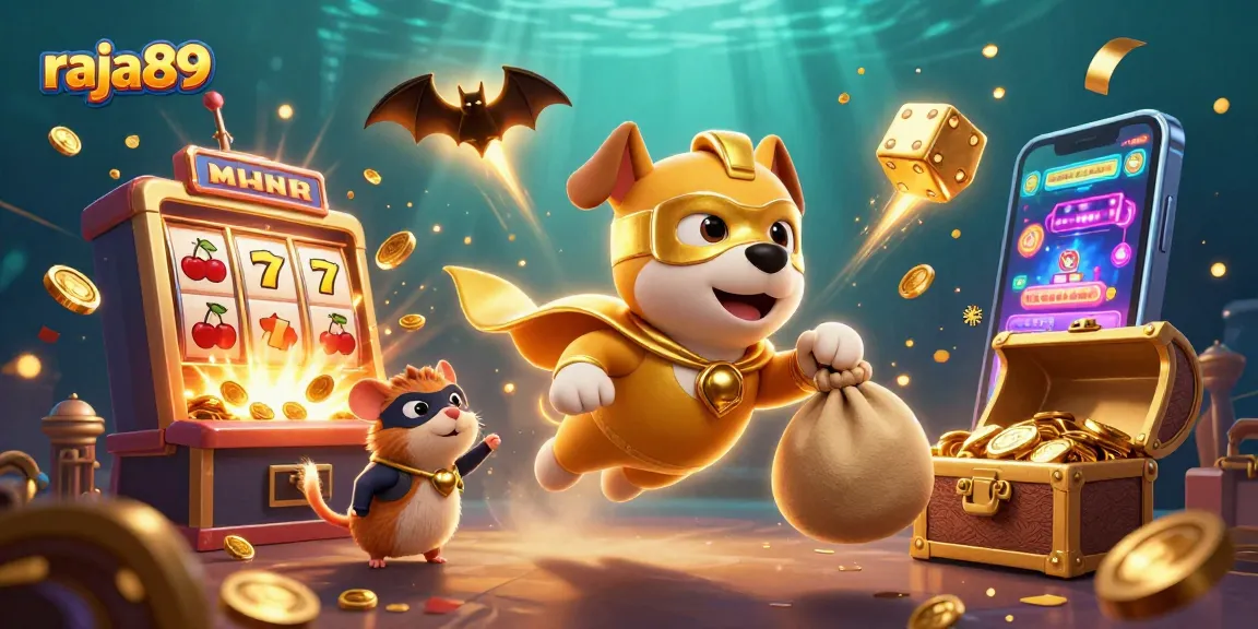 Engage with the exciting world of raja89, where a superhero dog and hamster bring casino thrills alive.