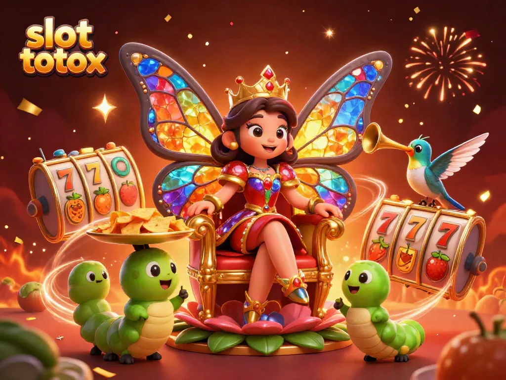 Experience top thrills with slot totox in this vibrant, festive casino scene full of energy.