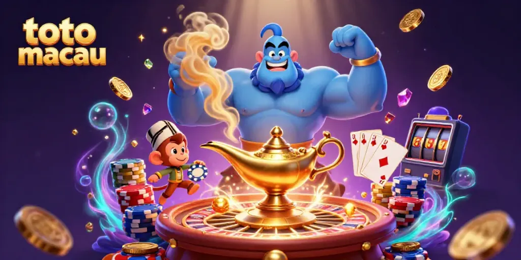 Menang dengan toto macau sambil merasakan keseruan undian langsung dalam ilustrasi 3D.