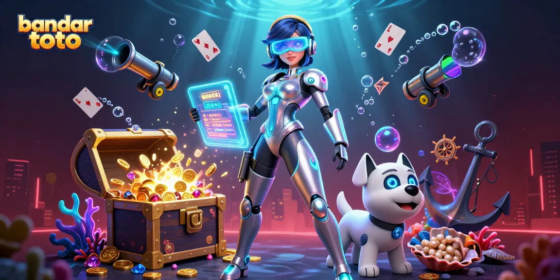 Engage with bandar toto's thrilling atmosphere through a vibrant 3D casino scene.