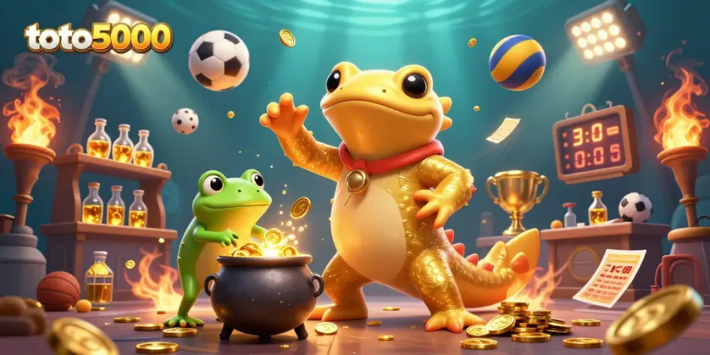 Experience the thrill of toto5000 with a golden salamander alchemist creating winning opportunities.