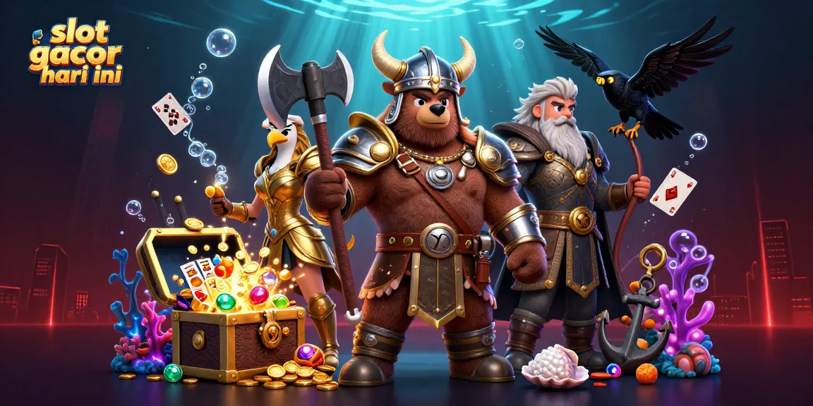 Experience thrill and excitement with slot gacor hari ini amidst vibrant 3D casino characters and elements.