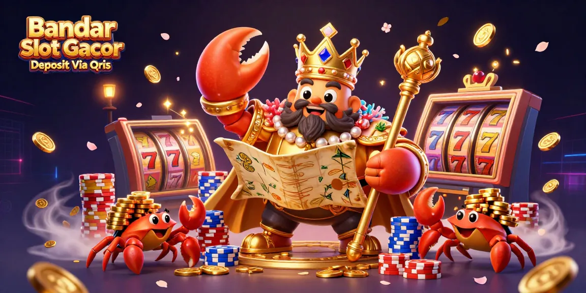 Engage with Bandar Slot Gacor Deposit Via Qris for an exciting casino experience with golden treasures.