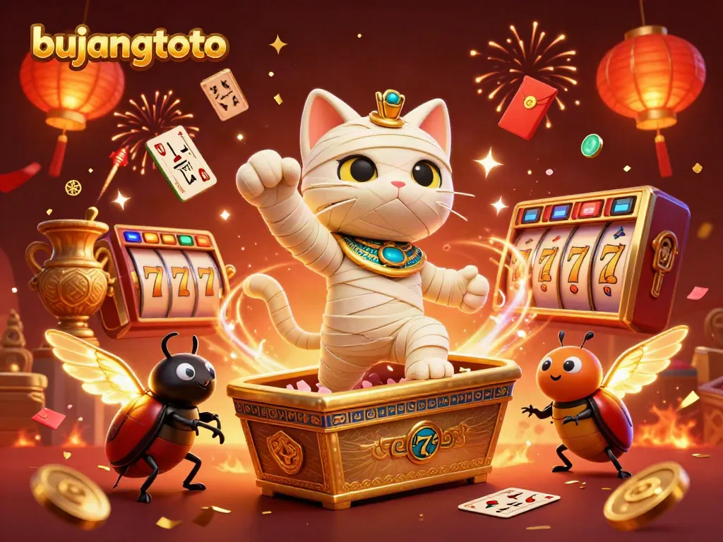 Experience the vibrant energy of bujangtoto's casino world with colorful characters and dynamic game elements.