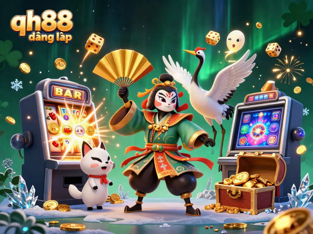 Engage in qh88 đăng nhập with vibrant 3D scenes of action and winning moments in the casino.
