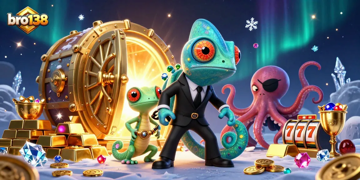 Experience thrilling gameplay with bro138 while uncovering treasures and jackpots in a vibrant casino scene.