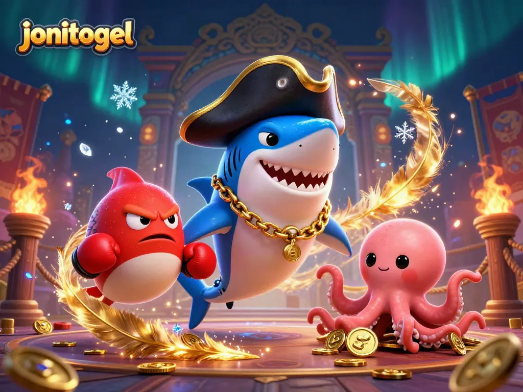 Engage with jonitogel’s vibrant 3D cartoon casino adventure featuring rich characters and dynamic game elements.